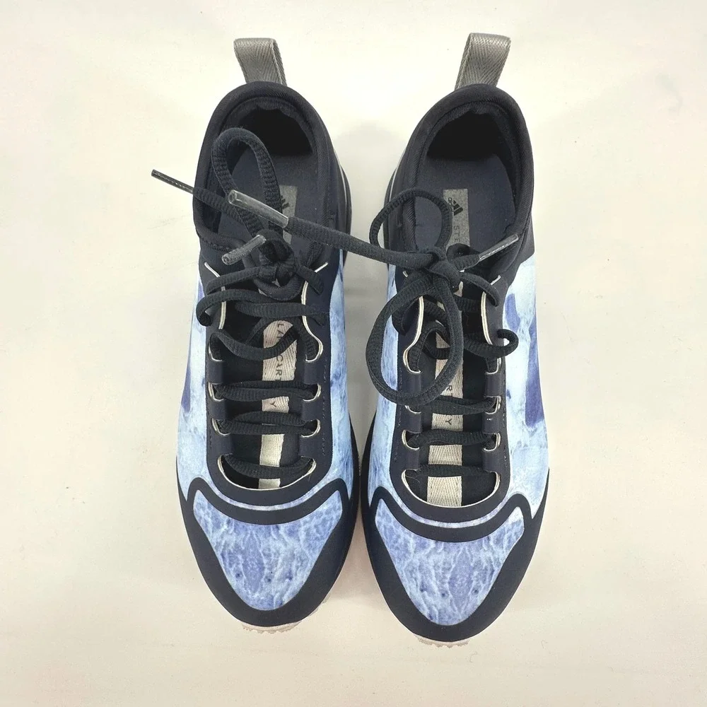 Adidas Stella McCartney Outdoor Sneakers Womens 7 Blue Marble Designer Sporty